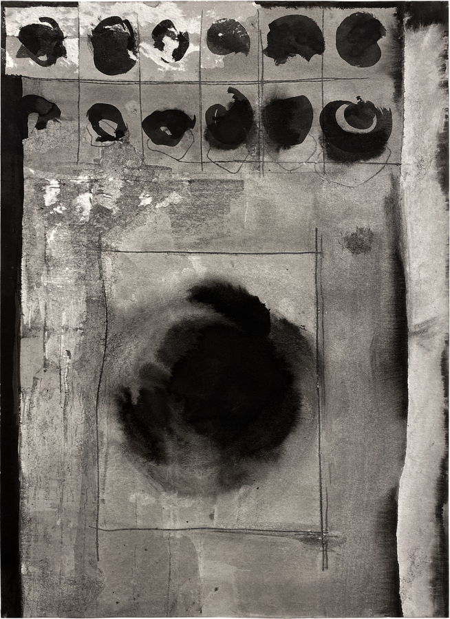 Circle Study (2024) 14 in. ink on paper