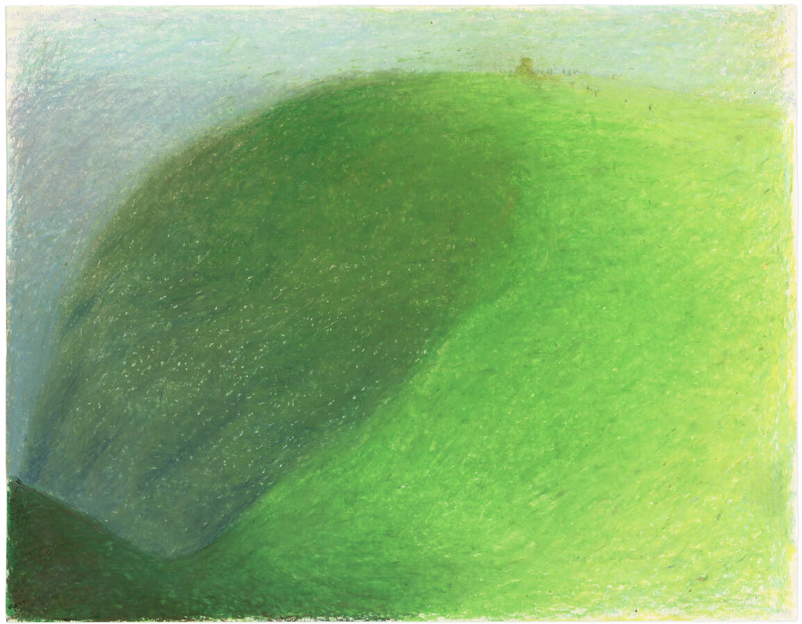 cliffs of moher (2025) oil pastel on paper